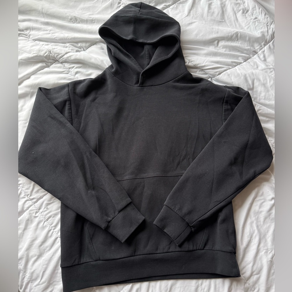 NOBULL Black Snap-Neck Pullover Hoodie — Training Fleece Sz Medium